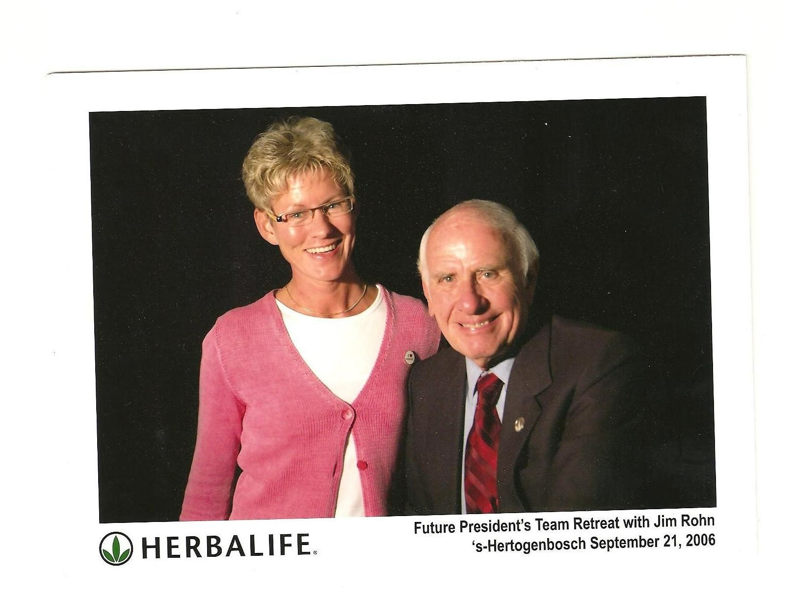 Dinie Krijt en Jim Rohn Herbalife Oldenzaal